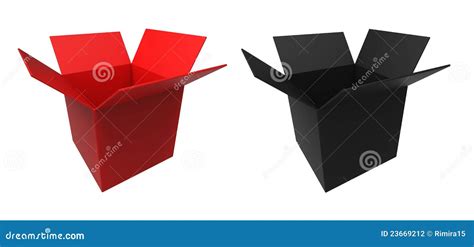 Red And Black Box Stock Illustration Illustration Of Post 23669212