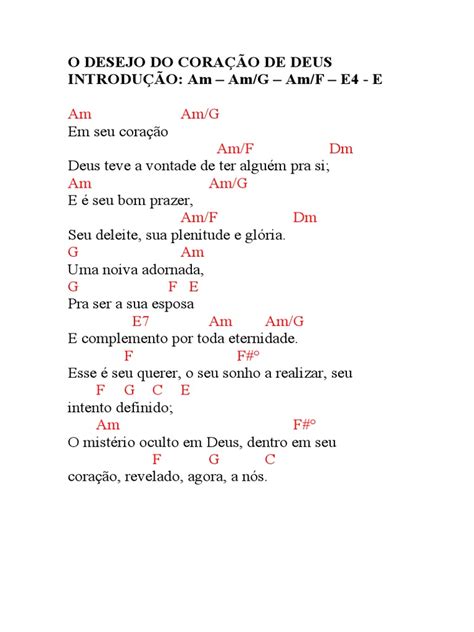 Que Deus Conceda O Desejo Do Seu Coração - Desejo do Coração de Deus | PDF