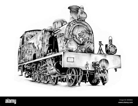 steam locomotive engine retro vintage stock photo alamy