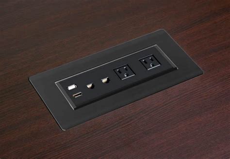 Wood Conference Table With Power Outlets Orders | aseanaroyalspa.com