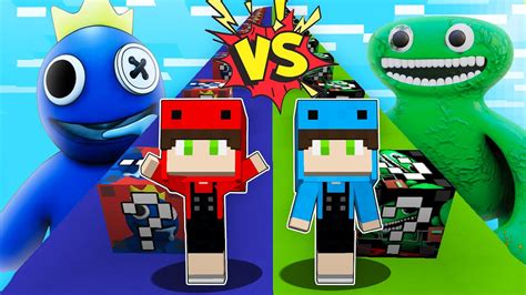 RETO De LUCKY BLOCKS De JUMBO JOSH VS BLUE RAIMBOW FRIENDS En