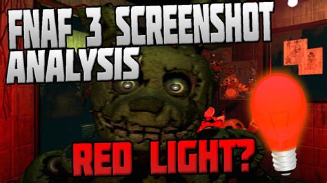 Five Nights At Freddys 3 Analysis Red Light Youtube