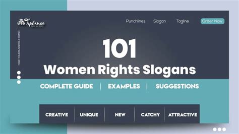 Powerful Women Rights Slogans Taglines Ideas Tiplance