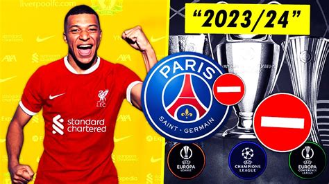 OFFICIEL EXCLU DE COUPE D EUROPE LE PSG ENVOIE MBAPPÉ À LIVERPOOL