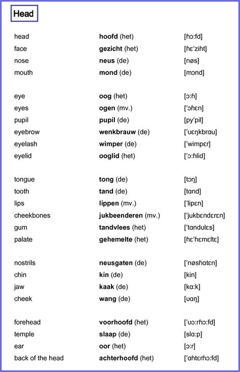 Pin Op Learn Dutch Nederlands Leren Dutch English Nederlands