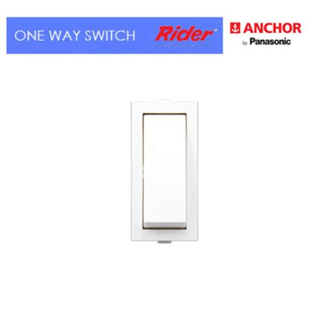 White Anchor Rider One Way Switch At Rs 26 72 Piece In Agra ID