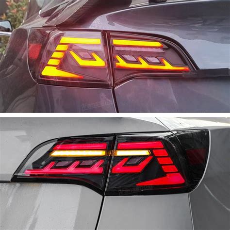 Tesla Model 3y Tail Lights Streamer Tail Lights Assemblies Led Turn S