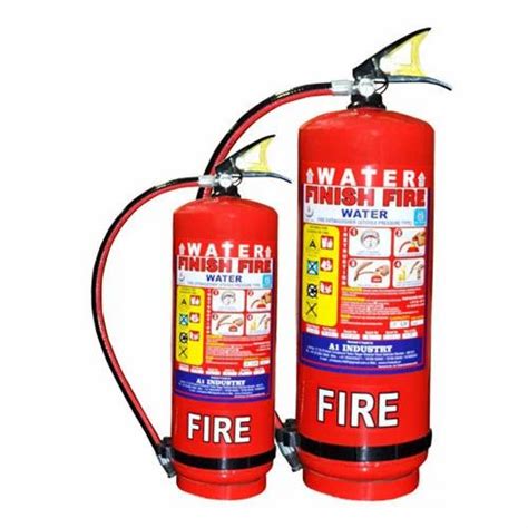 Mild Steel Co2 Based Water Type Stored Pressure Fire Extinguisher For Industrial Capacity 9