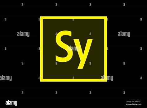 Adobe Story Logo Black Background Stock Photo Alamy