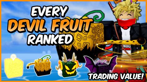 Every Devil Fruit RANKED From WORST To BEST Value in Blox Fruits! - YouTube