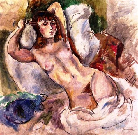 Nude On A Sofa Jules Pascin Oil Paintings