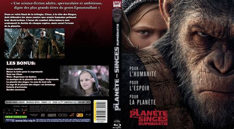 BLU RAY JAQUETTES BLU RAY La Planète des Singes Suprématie