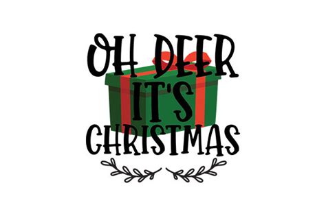 Oh Deer It S Christmas Graphic By Creativestudiobd Creative Fabrica