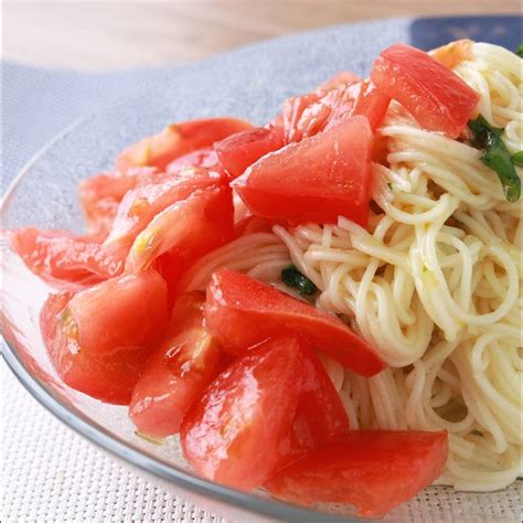 トマトマリネのバジルそうめん 作り方・レシピ クラシル