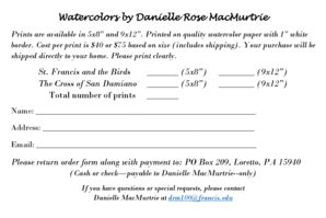 Fillable Online Francis Watercolors By Danielle Rose MacMurtrie