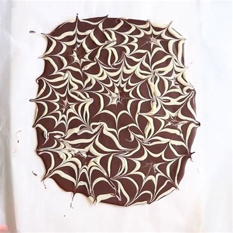 Chocolate Spider Web Bark Via Feedfeed On