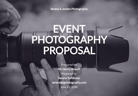 FREE Photography Proposal Templates in PDF | Template.net