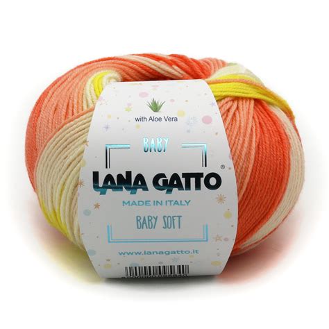 Lana Gatto Baby Soft Mix Aloe Vera Arancio Mix