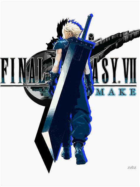 Cloud Strife Final Fantasy Vii Remake Ffvii Sticker By Xvkx Redbubble