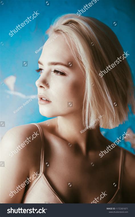 Closeup Portrait Beautiful Blonde Woman Nude Stock Photo Shutterstock