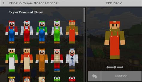 Mario Minecraft Skin