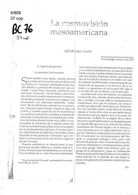 PDF La Cosmovisión Mesoamericana DOKUMEN TIPS