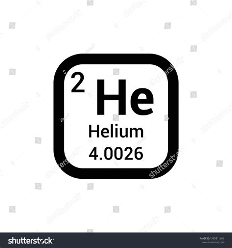 He Helium Chemical Element Periodic Table Stock Vector (Royalty Free) 1999311689 | Shutterstock