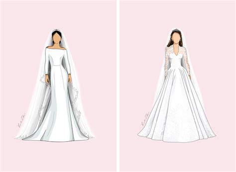 Ice Cream Infographic Of British Royal Wedding Dresses