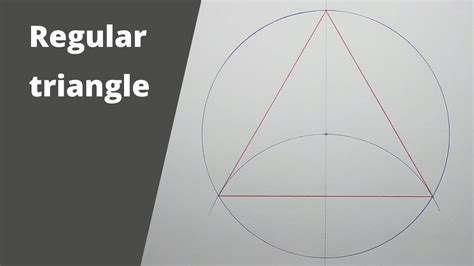 How To Draw An Equilateral Triangle Inside A Circle Youtube