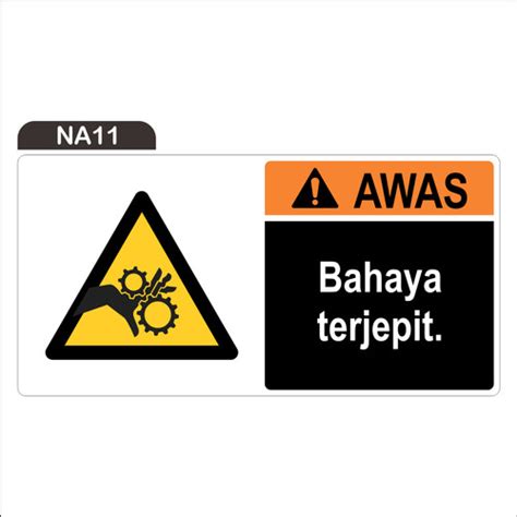 Jual Rambu Bahaya Terjepit S 20x10 Cm Sticker Only Kota Cimahi Safety Sign Indonesia