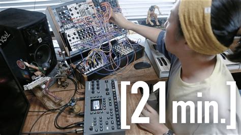 Min Techno Live Jam Elektron Octatrack Modular Synth Youtube