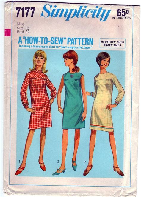 Vintage 1967 Simplicity 7177 Uncut Sewing Pattern Misses Etsy