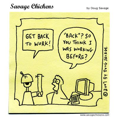 Back to Work Cartoon | Savage Chickens - Cartoons on Sticky Notes by ...