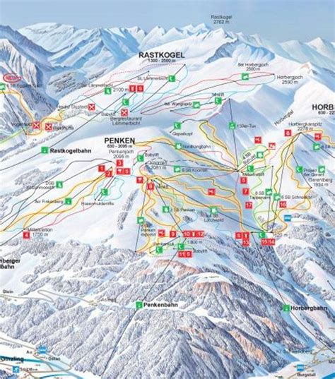 Skigebied Mayrhofen Informatie Over Skigebied Mayrhofen Pisteplan Off Piste Mogelijkheden Park