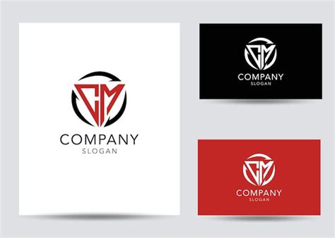 Premium Vector Modern Monogram Initial Letter Cm Logo Template