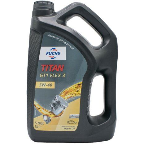 Fuchs 5W40 Titan GT1 Flex 3 Motorolie 5 Liter Online Kopen Motorolie