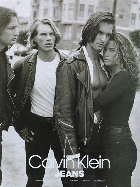 Carré Otis Et Marcus Schenkenberg Par Bruce Weber Pour Calvin Klein Jeans 1991 Steven Meisel