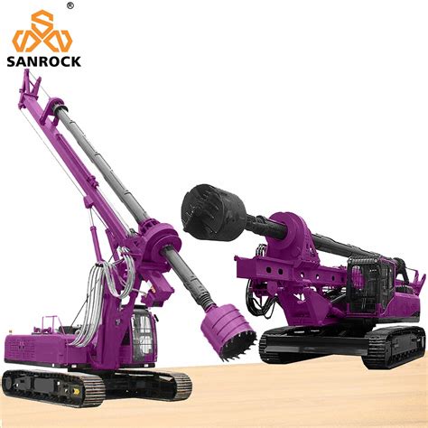 Portable Rotary Drilling Rig Construction Machine Borehole Hydraulic