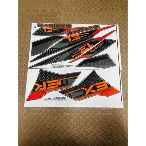 Yamaha Lc135 V2 V3 V4 V5 V6 V7 Body Cover Stripe Sticker Exciter Four