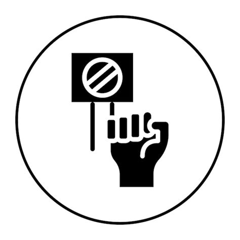 Premium Vector Boycott Icon Vector Image Can Be Used For Protesting