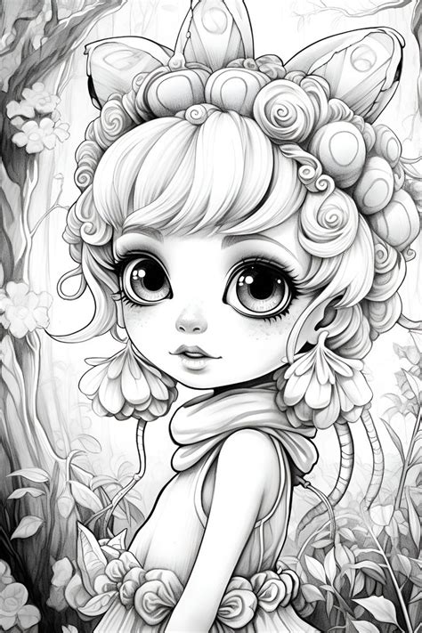 Detailed Coloring Pages Fairy Coloring Pages Printable Adult Coloring