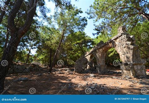 Phaselis Ancient City Antalya Stock Image Image Of Wall Phaselis