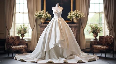 Premium Ai Image Wedding Drees Bridal Gown Style And Bespoke Fashion