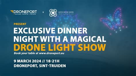 Drone Light Show - 9 March 2024 at DronePort, Sint-Truiden - DronePort | Business park and test ...