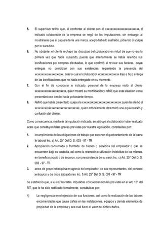 Carta Despido Xxxxxxxxxxxxxxxxxxx Pdf