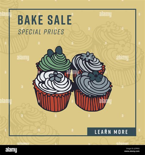 Bake Sale Cupcake Stock Vector Images Alamy