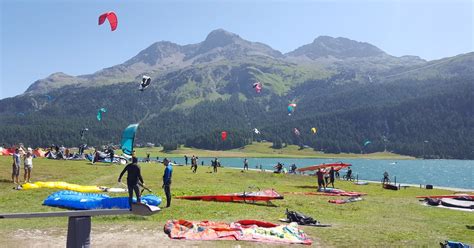 Kitesurfing Silvaplana Lake Kiteboarding In Switzerland Engadine