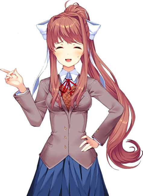 Download Doki Doki Literature Club Monika Full Size Png Image Pngkit