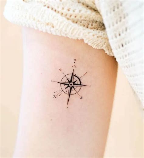 Beautiful Compass Rose Tattoo