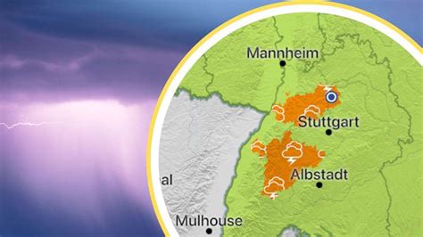 Unwetterfront Ber Baden W Rttemberg Schwere Gewitter In Mehreren